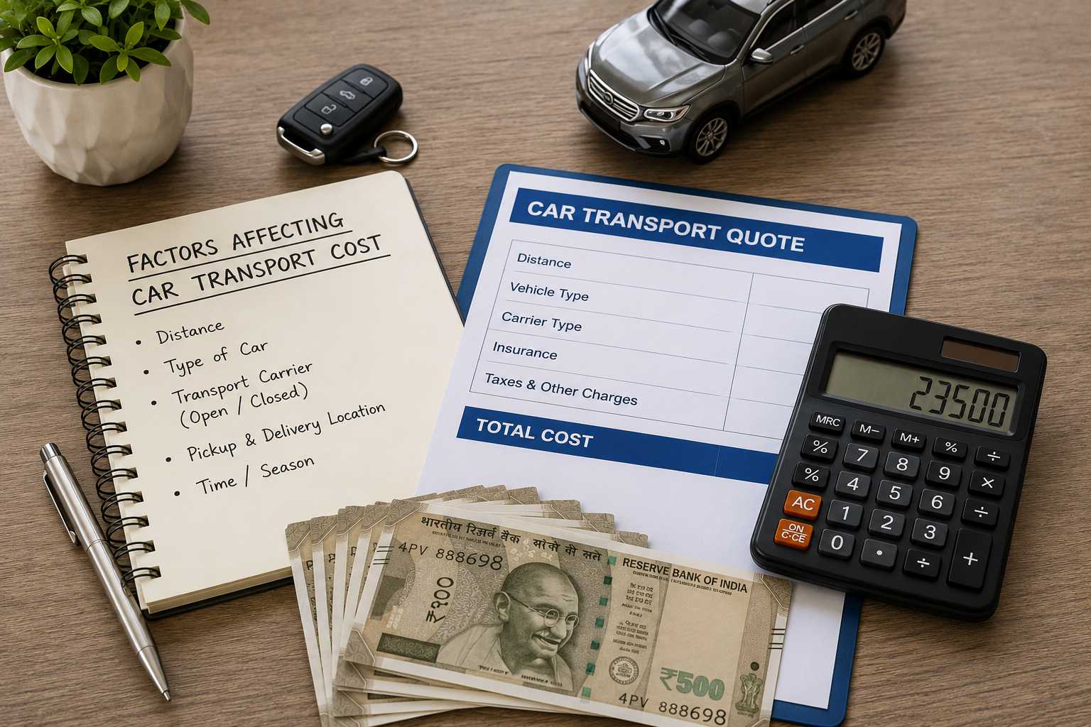 What Affects Car Transport Cost in India?